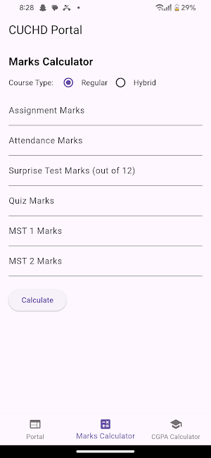CUCHD Portal Screenshot 1