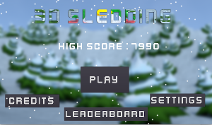 3D Sledding Screenshot 0