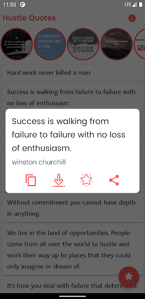 Hustle Quotes and Sayings Screenshot 0