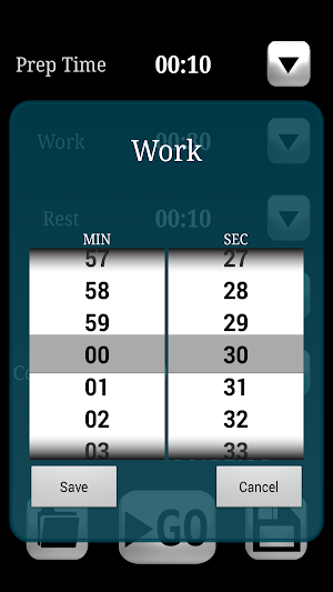 HIIT interval training timer Screenshot 2