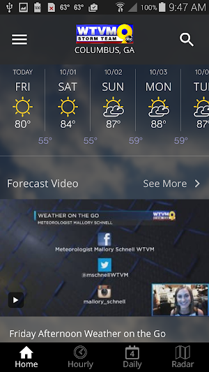 WTVM Storm Team 9 Weather Screenshot 1