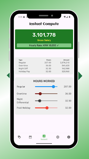 EPS Korea Salary Calculator Screenshot 2