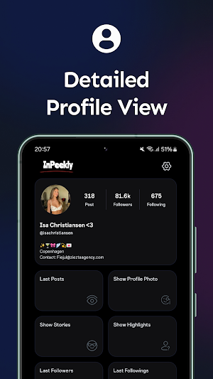 InSeek - Profile View Screenshot 1