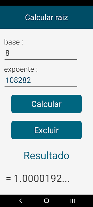 Calculadora de Raiz PRO Screenshot 1