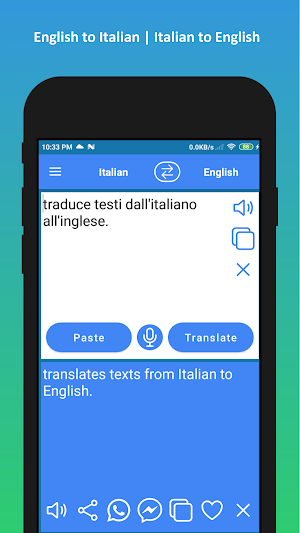 English Italian Translator App (Free) Screenshot 2