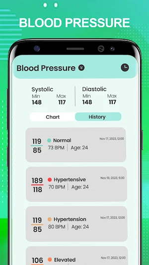 BP Tracker: Blood Pressure App Screenshot 2