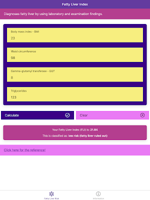 Fatty Liver Risk Screenshot 2