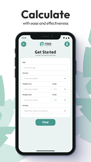 TDEE Calculator Calorie Count Screenshot 1