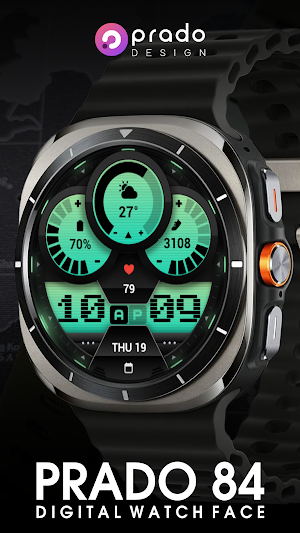 PRADO 84 Digital Watch Face Screenshot 1