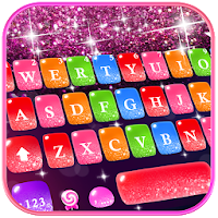 Colorful Glitter Keyboard Theme