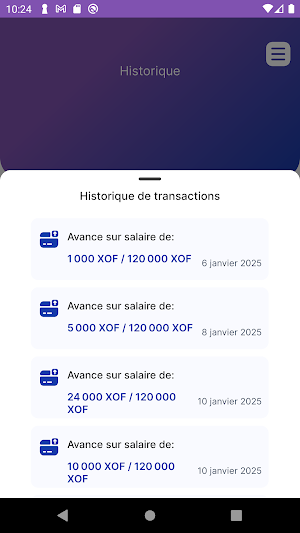 Fintra: Avance sur salaire Screenshot 0