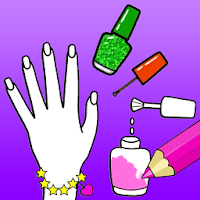 Nail Drawing Book Fashion Coloring Pages