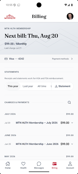 MTN HLTH Screenshot 2