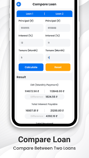 LoanCash : EMI Loan Calculator Screenshot 3
