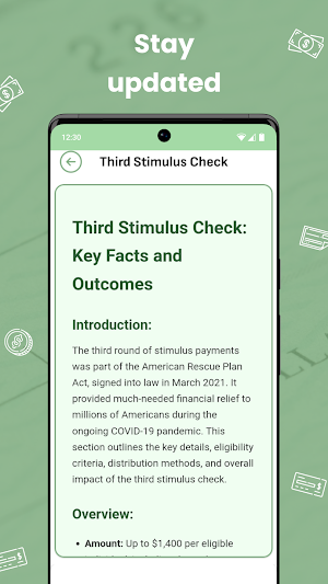 Stimulus Track Info Guide Screenshot 2