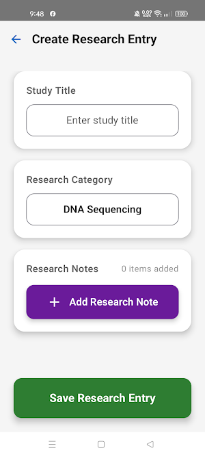 Genetic Research Journal Screenshot 1