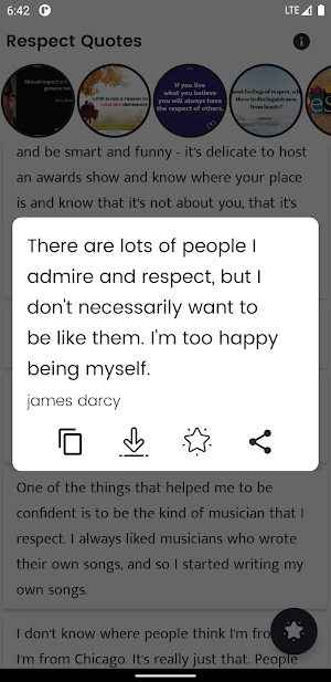 Respect Quotes and Sayings Screenshot 1