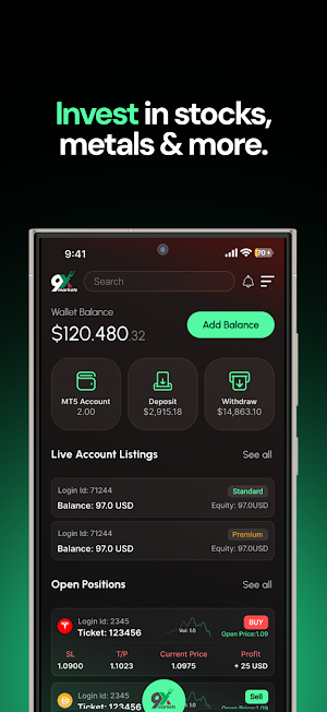9x Markets Screenshot 1