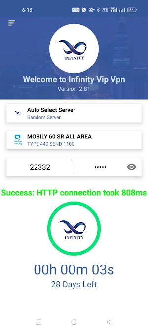 Infinity Vip Vpn Screenshot 0