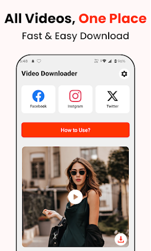 Video Downloader & Player Home Screenshot 0