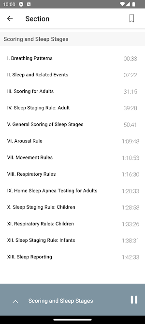 Sleep Tech Audio Lectures Screenshot 1