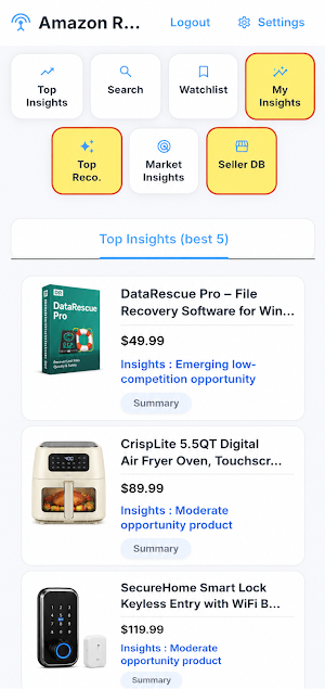 Amazon Radar Screenshot 0