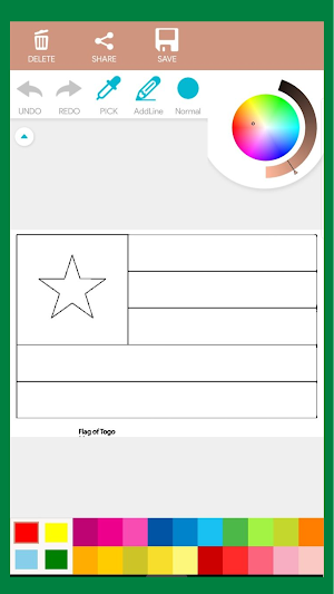 African Flags Coloring Book Screenshot 0