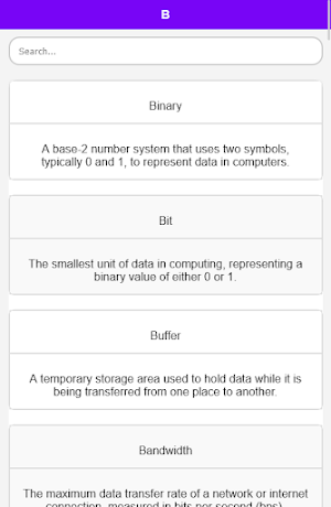 Computer Science Dictionary Screenshot 2