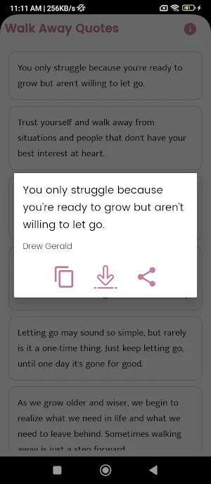 Walk Away Quotes and Sayings Screenshot 2