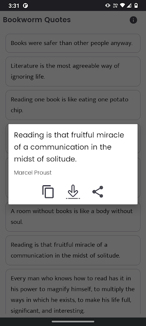 Bookworm Quotes and Sayings Screenshot 3
