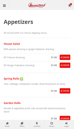 Absolute Thai Restaurant Screenshot 1