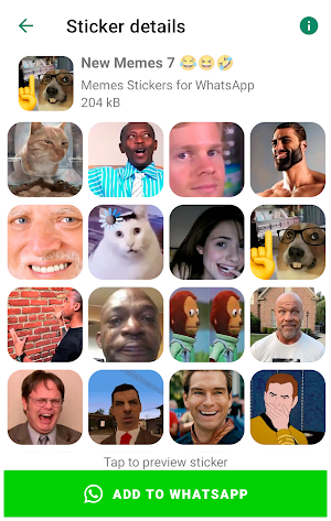 Meme Stickers for WhatsApp Screenshot 0