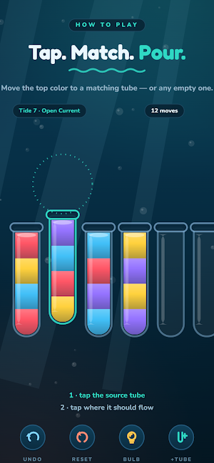 Tide Sort - Water Sort Puzzle Screenshot 1