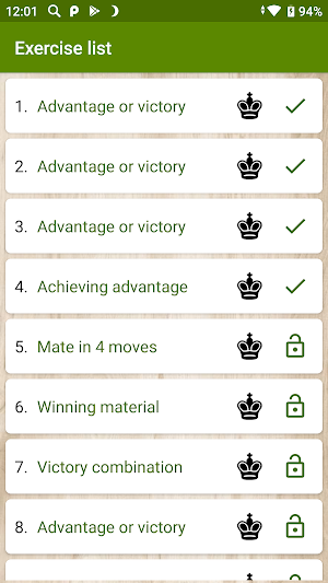 Chess - Italian Opening with black pieces Screenshot 1