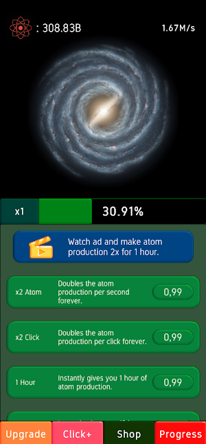 Atom Idle: Incremental Clicker Screenshot 2