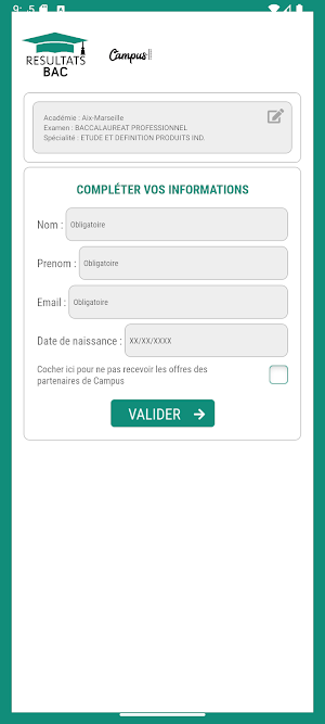 Résultat Bac 2025 Screenshot 3