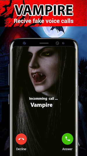 Vampire fake call - video chat Screenshot 1