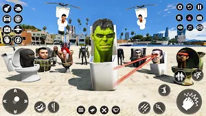 Hunt Skibydi Toilet Attack 3D Screenshot 1