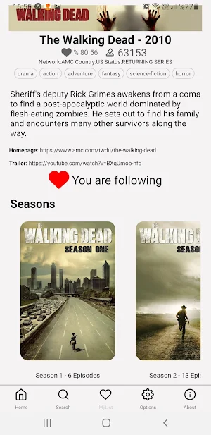 Tv Series Tracker Screenshot 2