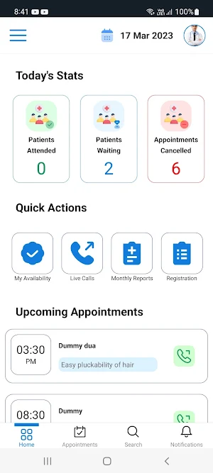 Uno.care Doctor Screenshot 3