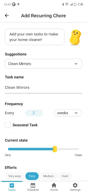 House Cleaning Schedule-Chores Screenshot 2