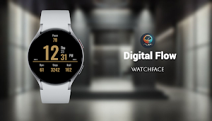 Digital Flow - watch face Screenshot 0