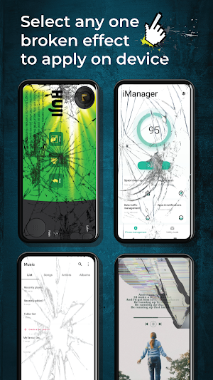 Broken Screen Prank Wallpaper Screenshot 1