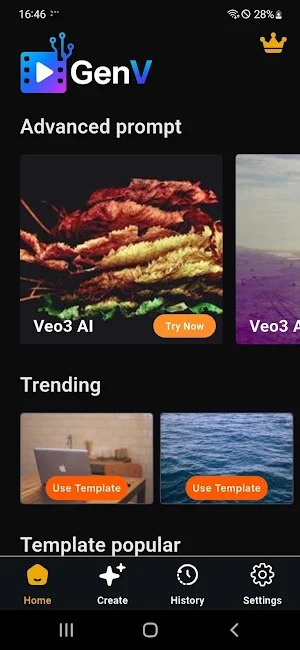 GenV - AI Video Generator Screenshot 0