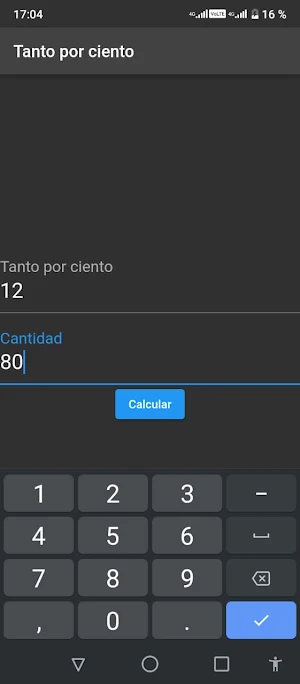 Calcular el porcentaje Screenshot 0