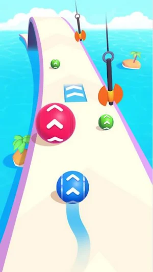Roll Ball Game Sky 3D Screenshot 0