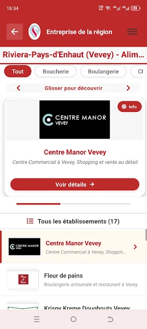 Entreprises de la région Screenshot 3