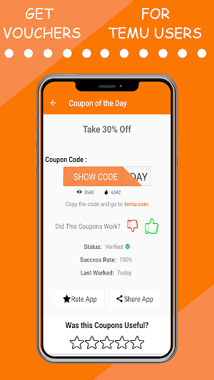 Temu Vouchers Screenshot 3