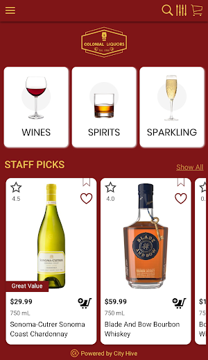 COLONIAL FINE WINES Screenshot 1
