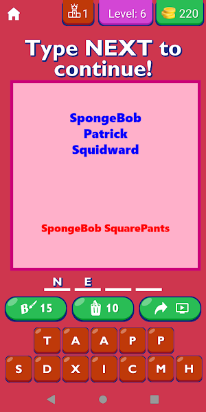 Cartoon and Characters List Screenshot 2